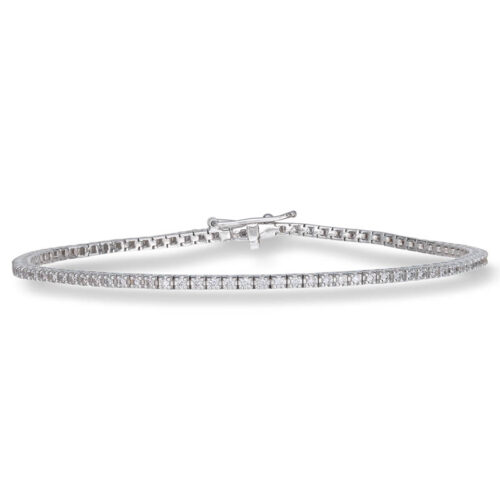 Tennisarmbånd 1,20ct r-si luksus i hvitt gull
