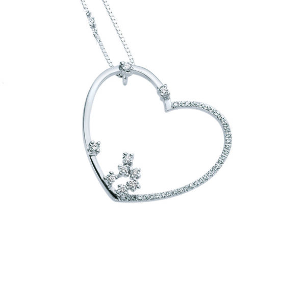 Diamanthjerte 0,35ct w-si