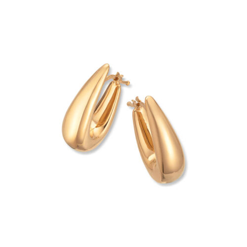 Gull øreringer design 2,85 gram