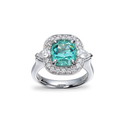Cocktailring med turmalin og diamanter 1,72ct