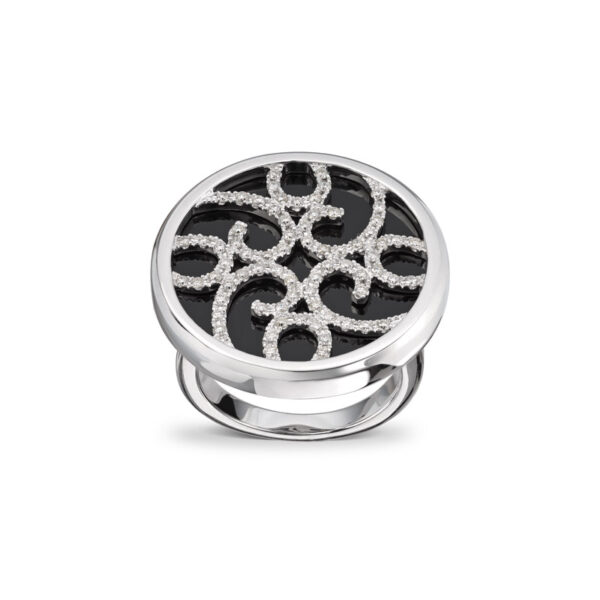 Diamantring "one of a kind" med onyx