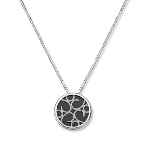 Diamantanheng "one of a kind" med onyx