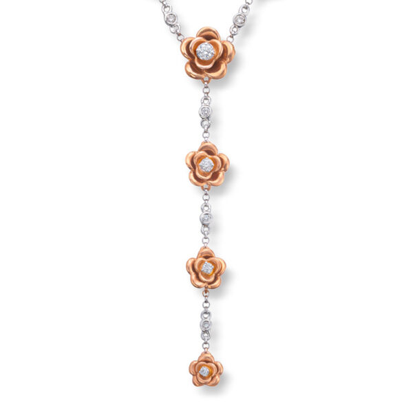 Roségullsmykke med diamanter 0,31ct - Bilde 2