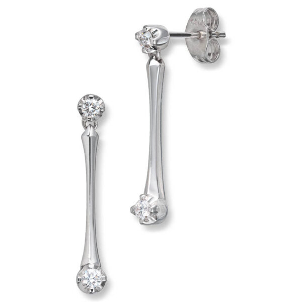 Hengende diamantørepynt 0,22ct w-si - Bilde 2