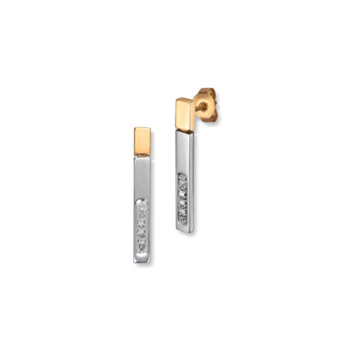 Hengende diamantørepynt 0,04ct w-p