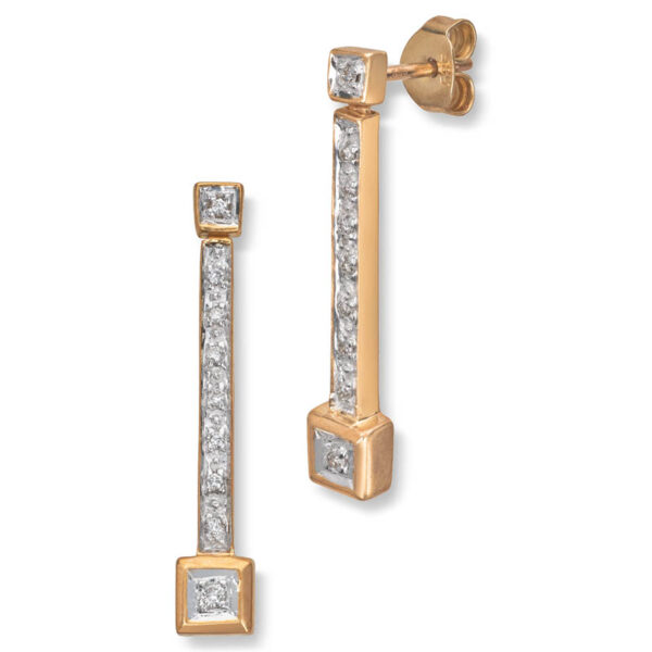Hengende diamantørepynt 0,10ct w-p - Bilde 2