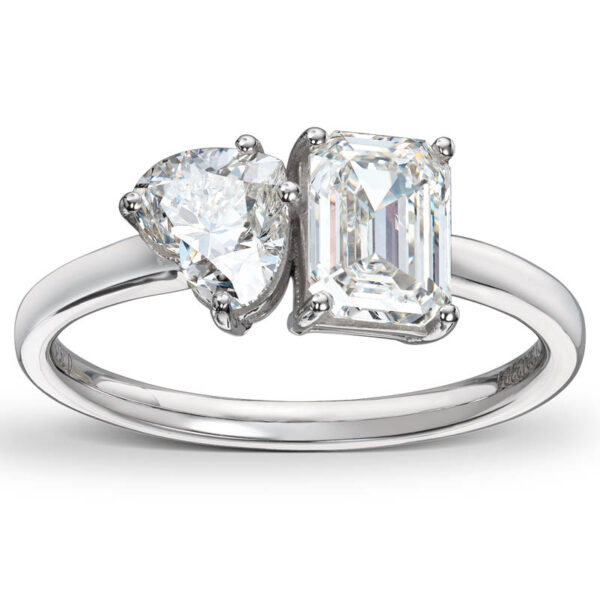 Toi et Moi-ring 1,75ct tw-si - Bilde 2