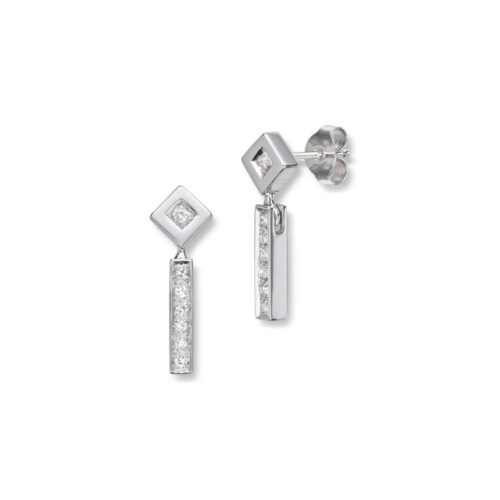 Hengende diamantørepynt 0,16ct w-si