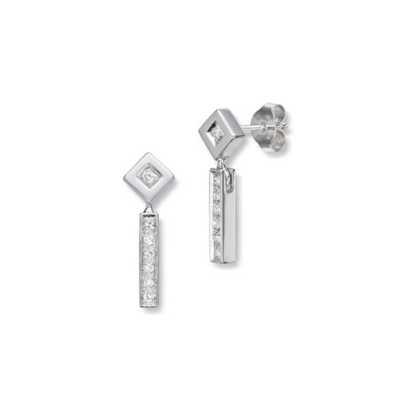Hengende diamantørepynt 0,16ct w-si
