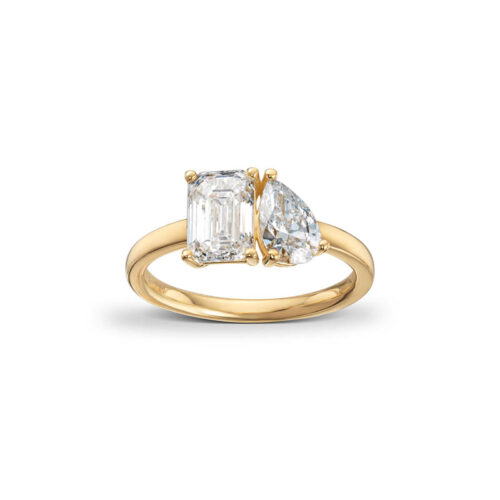 LAB Toi et Moi-ring 2,05ct