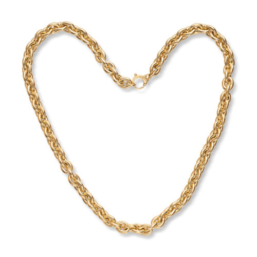 Gult gull kjede rund anker 19,5 gram