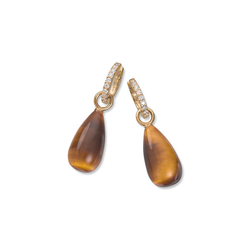 Charms til øreringer Tigerøye