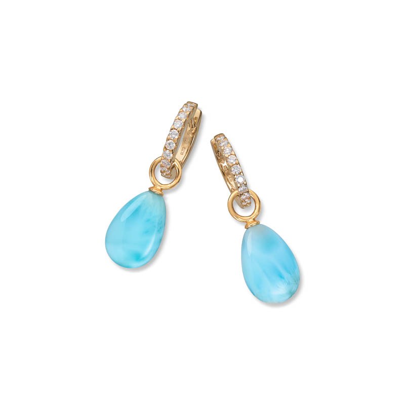 Charms til øreringer Larimar