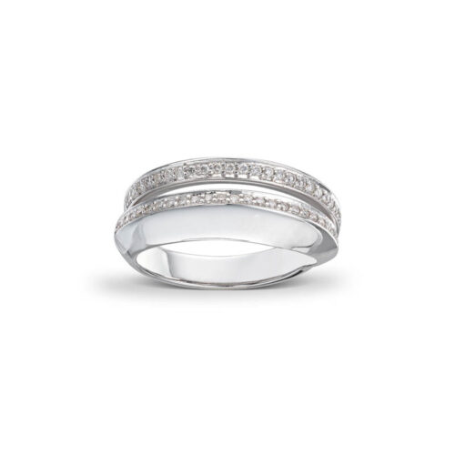 Diamantring design 0,25ct w-si
