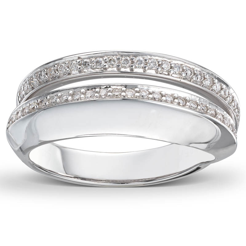 Diamantring design 0,25ct w-si - Bilde 2